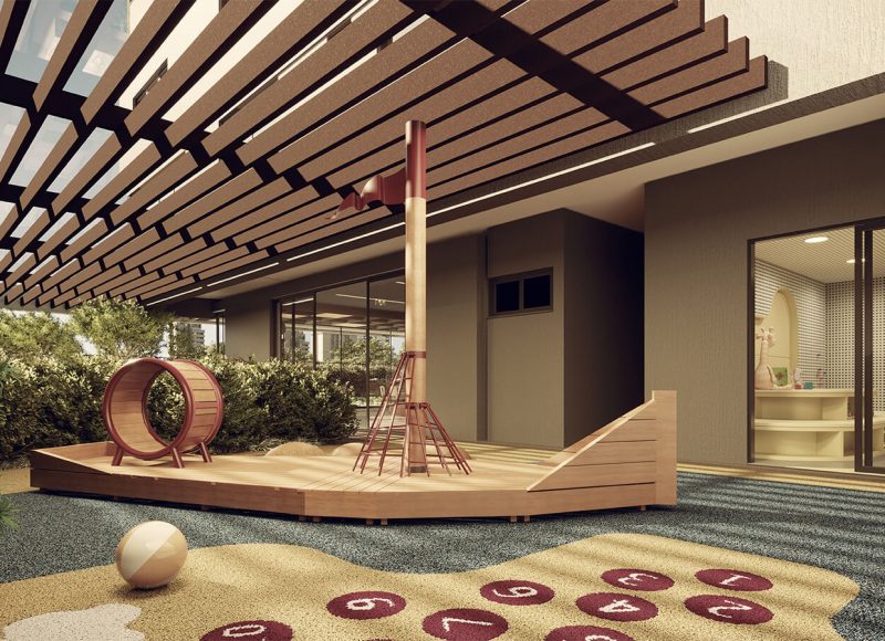 Perspectiva artística do Playground